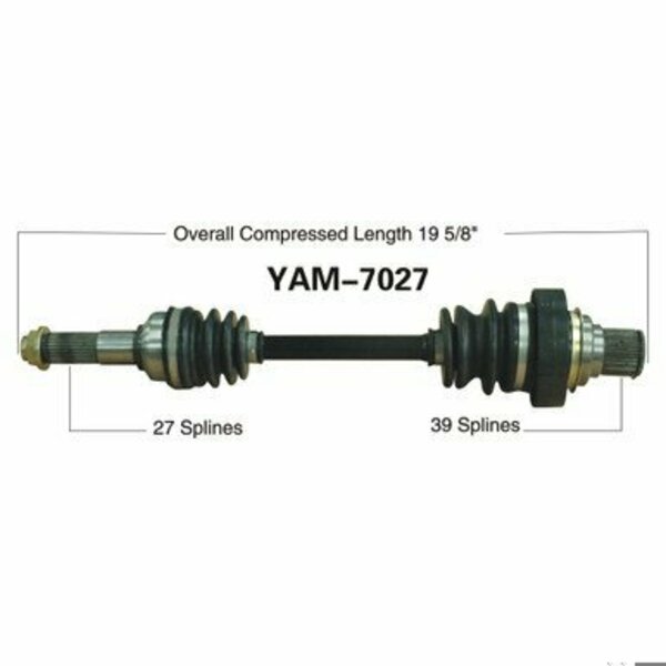 Wide Open OE Replacement CV Axle for YAM REAR L YFM400BIG BEAR/GRIZZ YAM-7027